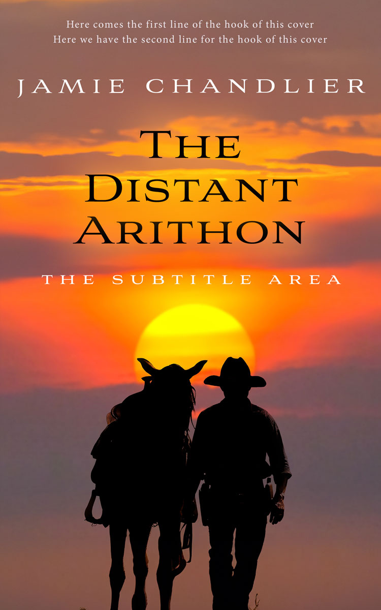 2D view of Premade Action & Adventure Book Cover - Au Chico