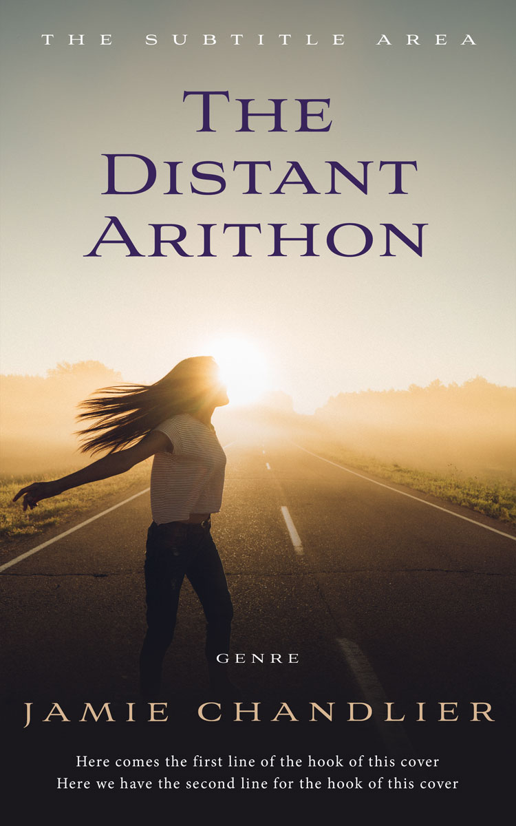 2D view of Premade Teen & Young Adult Book Cover - Soft Amber