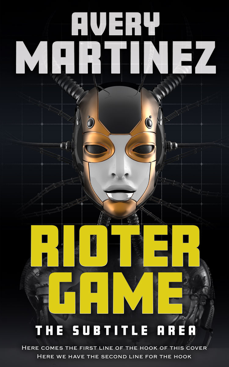 2D view of Premade Science Fiction Book Cover - Tacha