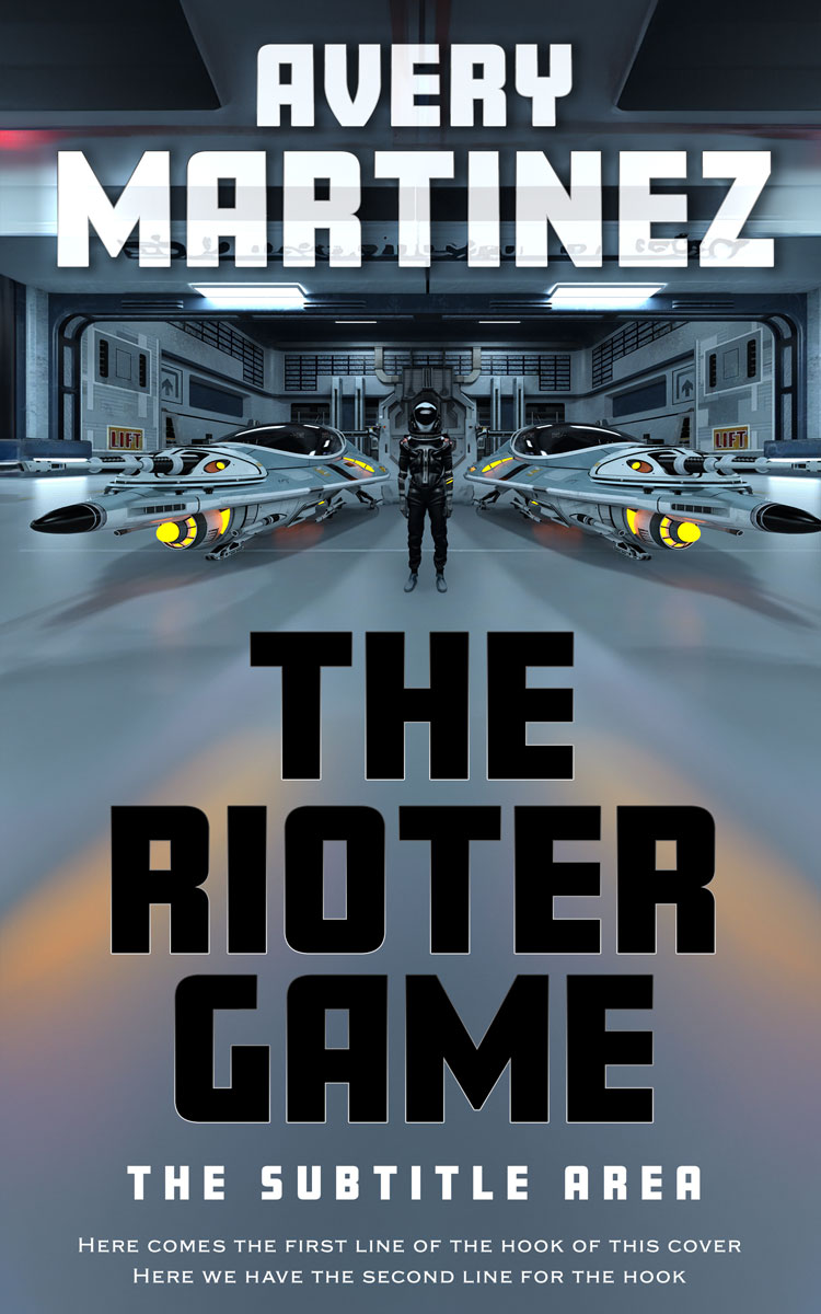 2D view of Premade Science Fiction Book Cover - Nevada