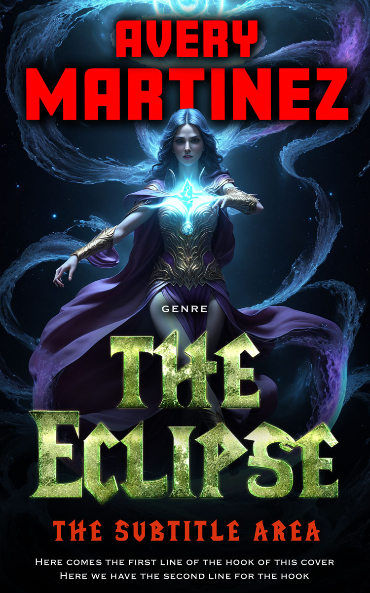 2D view of Premade Fantasy Book Cover - Bunker