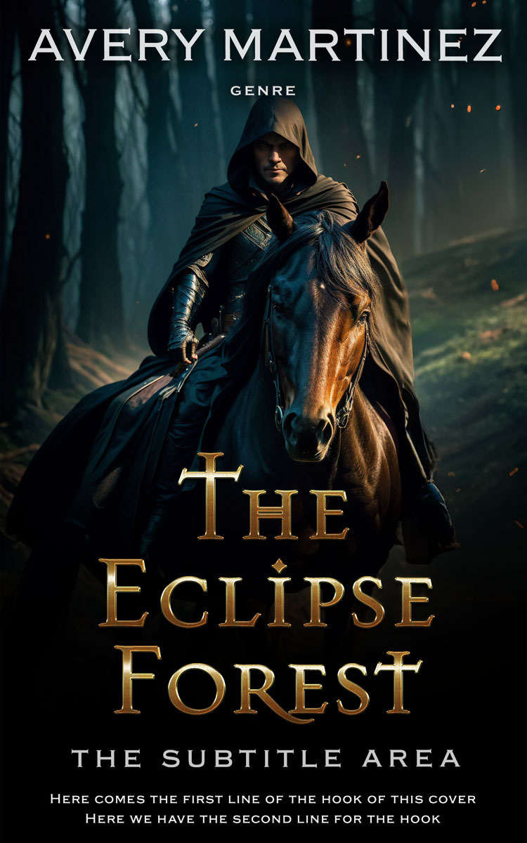 2D view of Premade Fantasy Book Cover - Bunker