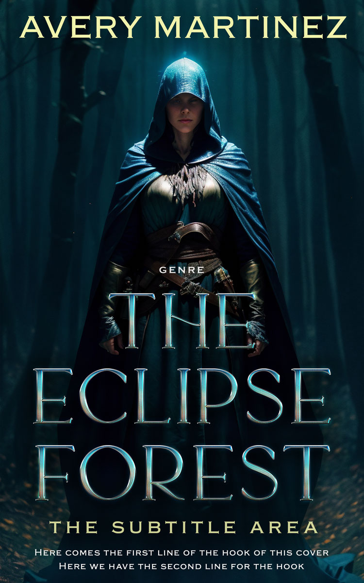 2D view of Premade Fantasy Book Cover - Firefly