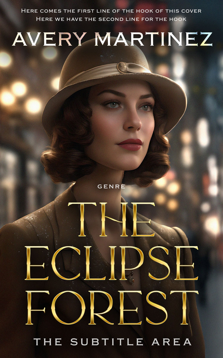 2D view of Premade Mystery & Thriller & Suspense Book Cover - Zeus