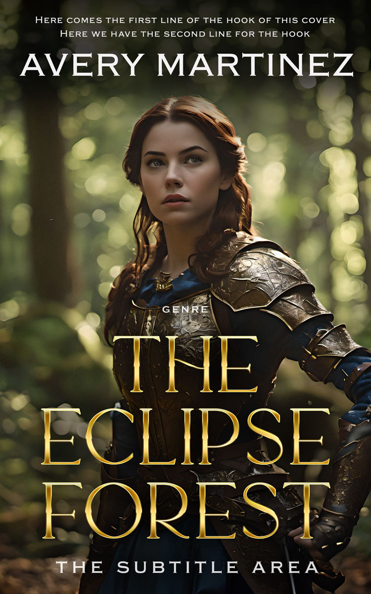 2D view of Premade Fantasy Book Cover - Zeus