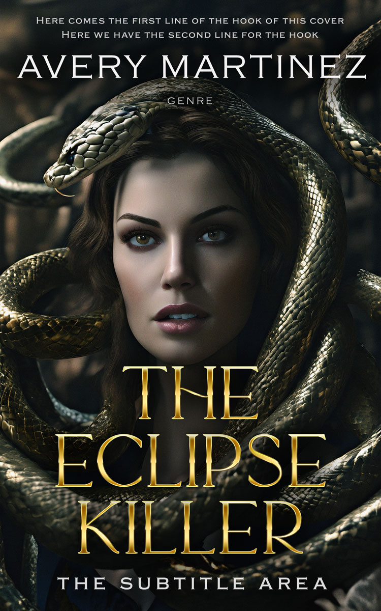 2D view of Premade Fantasy Book Cover - Log Cabin