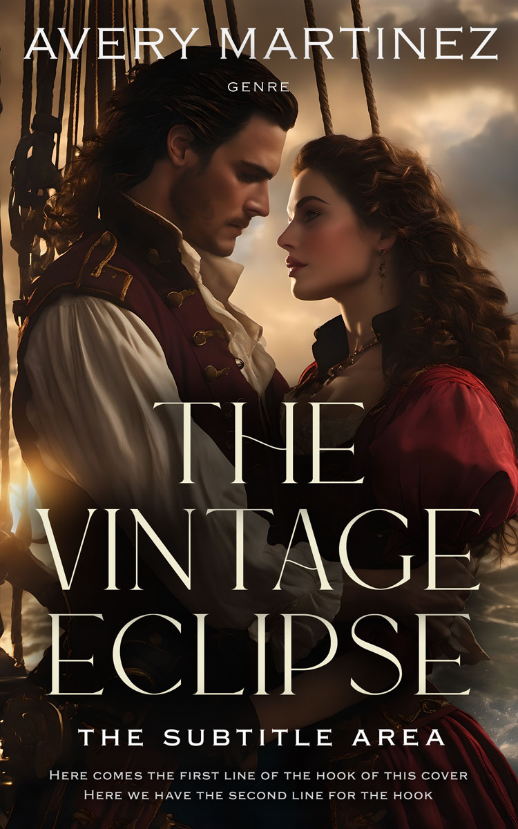 2D view of Premade Romance Book Cover - Night Rider