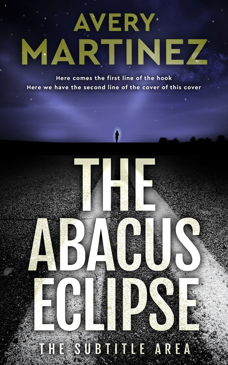 2D view of Premade Mystery & Thriller & Suspense Book Cover - Steel Gray