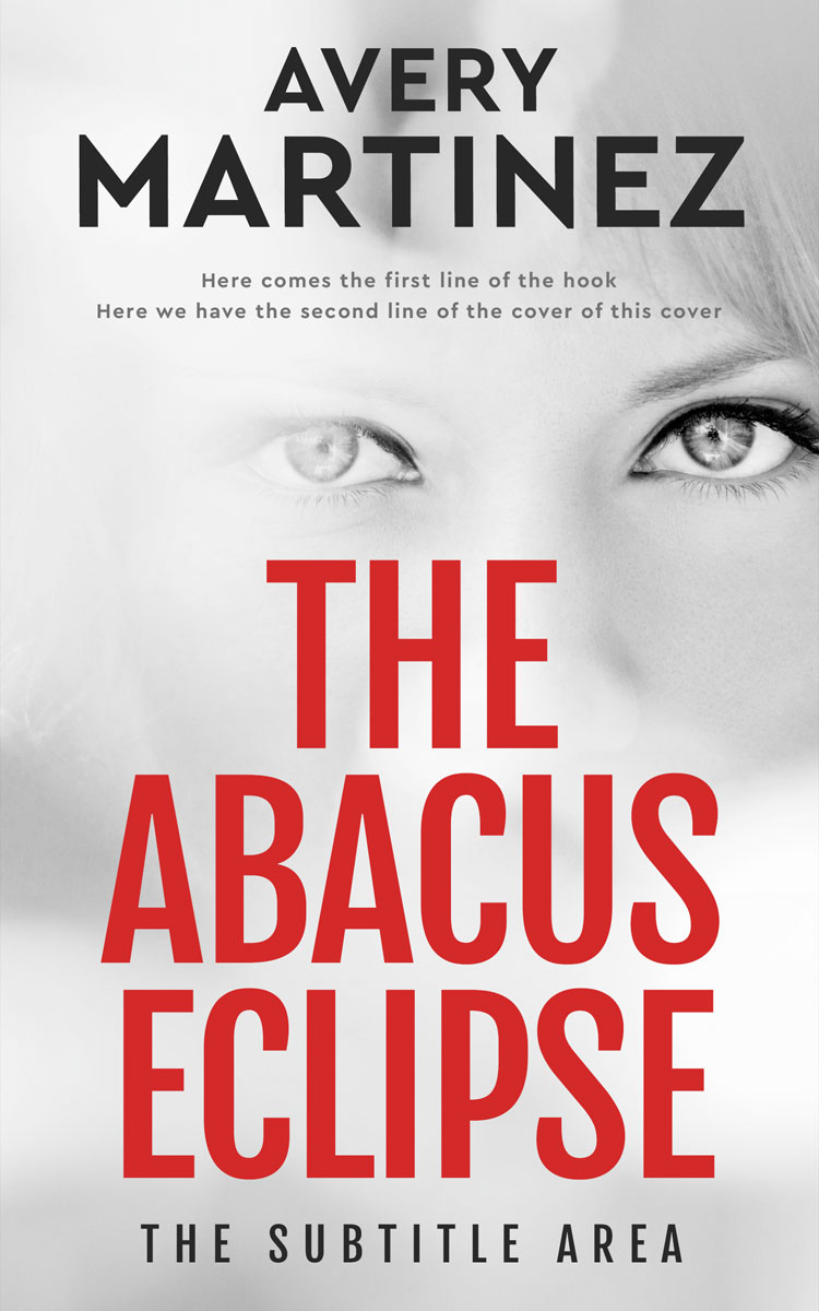 2D view of Premade Mystery & Thriller & Suspense Book Cover - Quill Gray