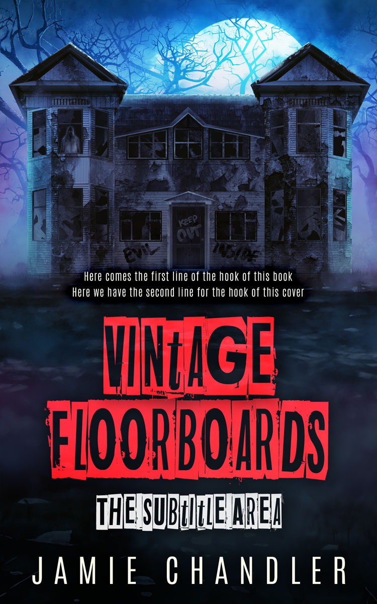 2D view of Premade Horror Book Cover - Mirage