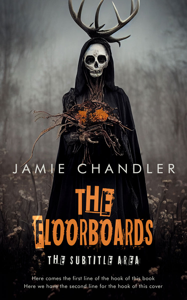 2D view of Premade Horror Book Cover - Dune