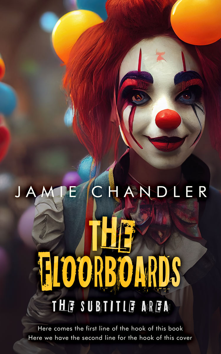 2D view of Premade Horror Book Cover - Cocoa Brown