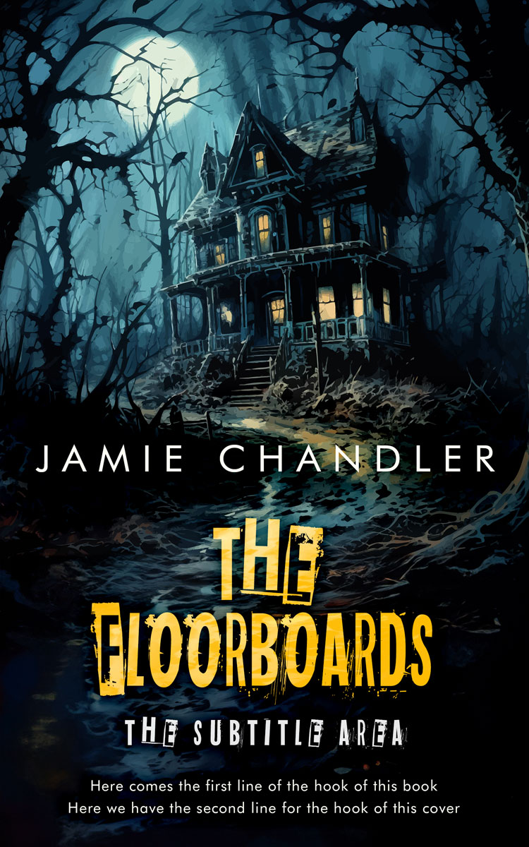 2D view of Premade Horror Book Cover - Aztec