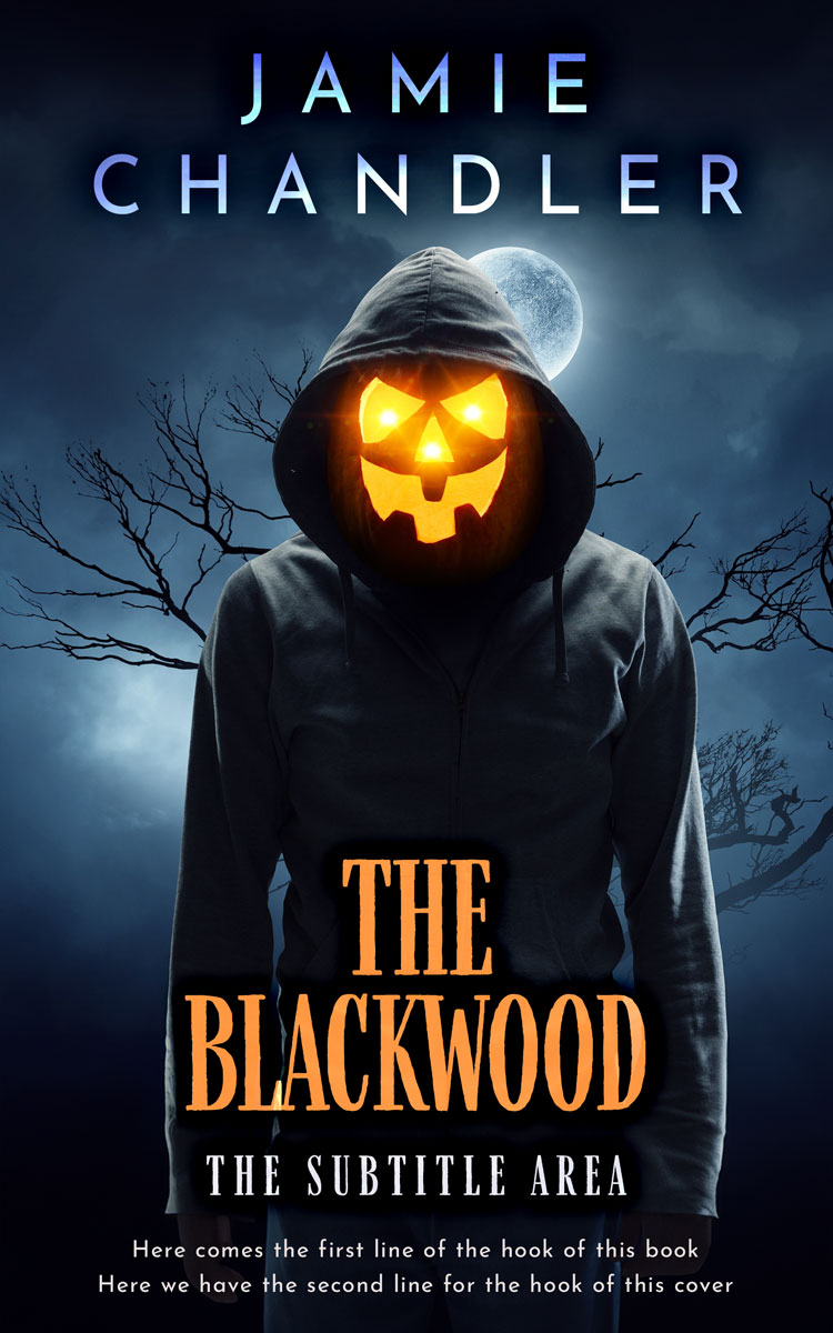 2D view of Premade Horror Book Cover - Vulcan