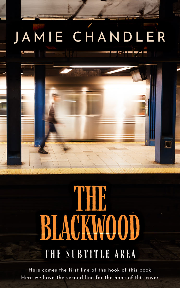 2D view of Premade Mystery & Thriller & Suspense Book Cover - Tan