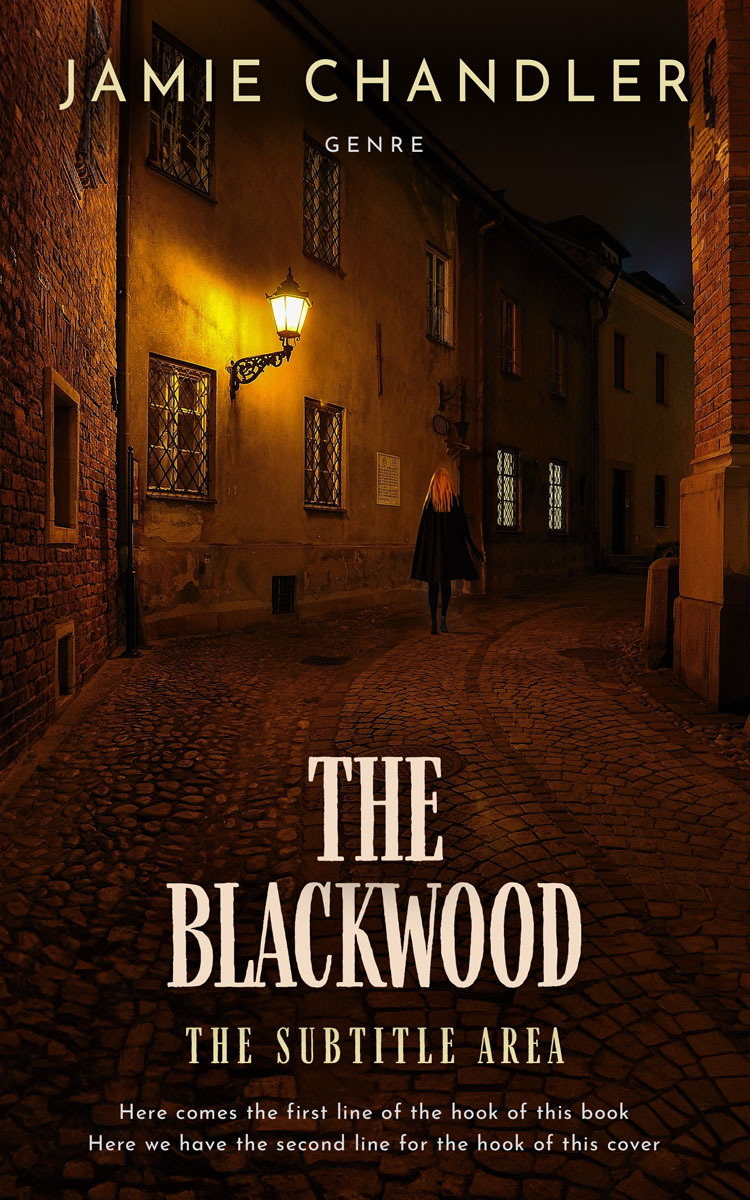 2D view of Premade Mystery & Thriller & Suspense Book Cover - Cannon Black