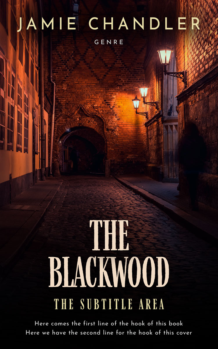 2D view of Premade Mystery & Thriller & Suspense Book Cover - Antique Brass