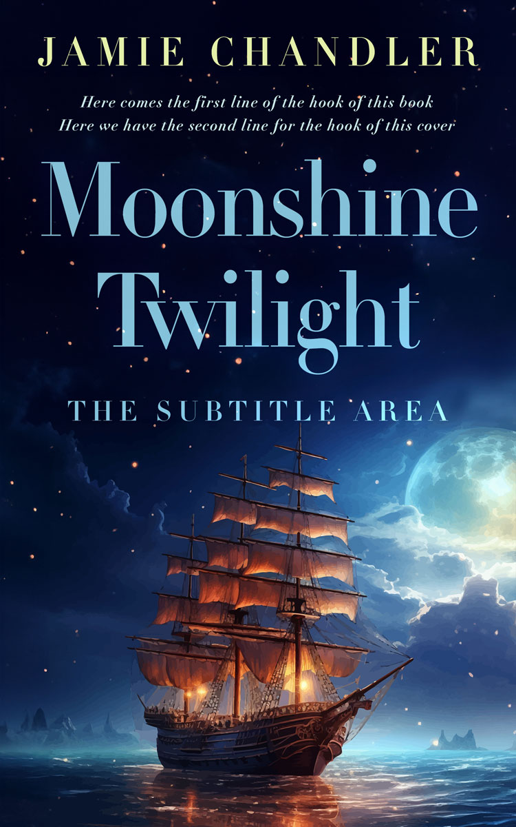 2D view of Premade Historical Book Cover - Ebony