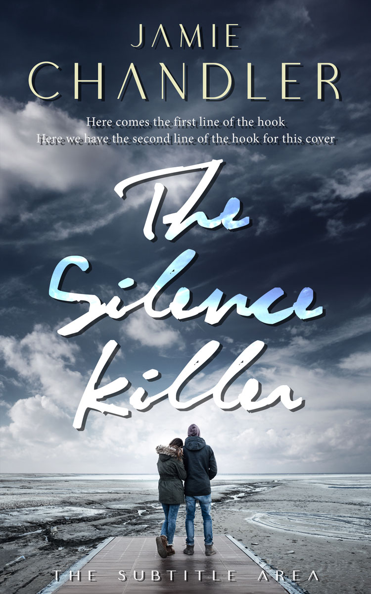 2D view of Premade Romance Book Cover - Oxford Blue