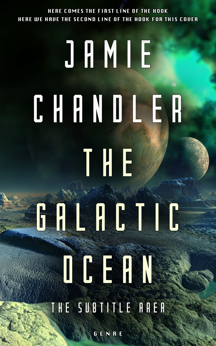 2D view of Premade Science Fiction Book Cover - Aztec