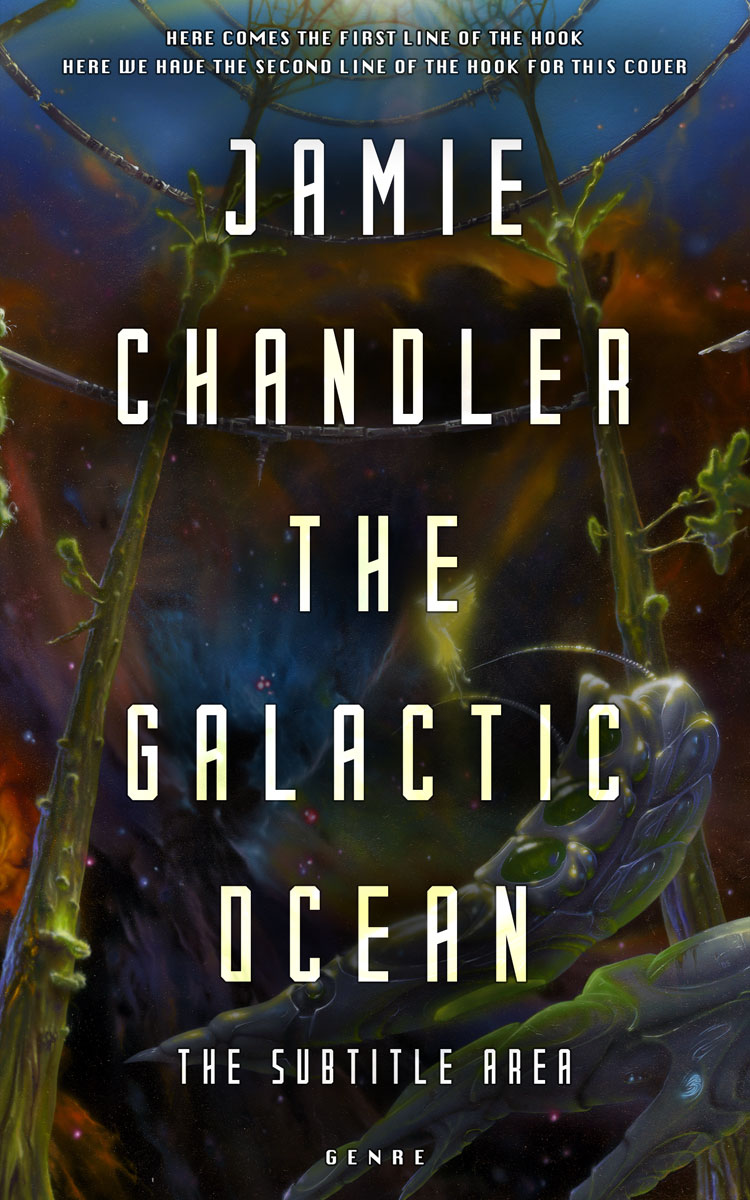 2D view of Premade Science Fiction Book Cover - Tuatara