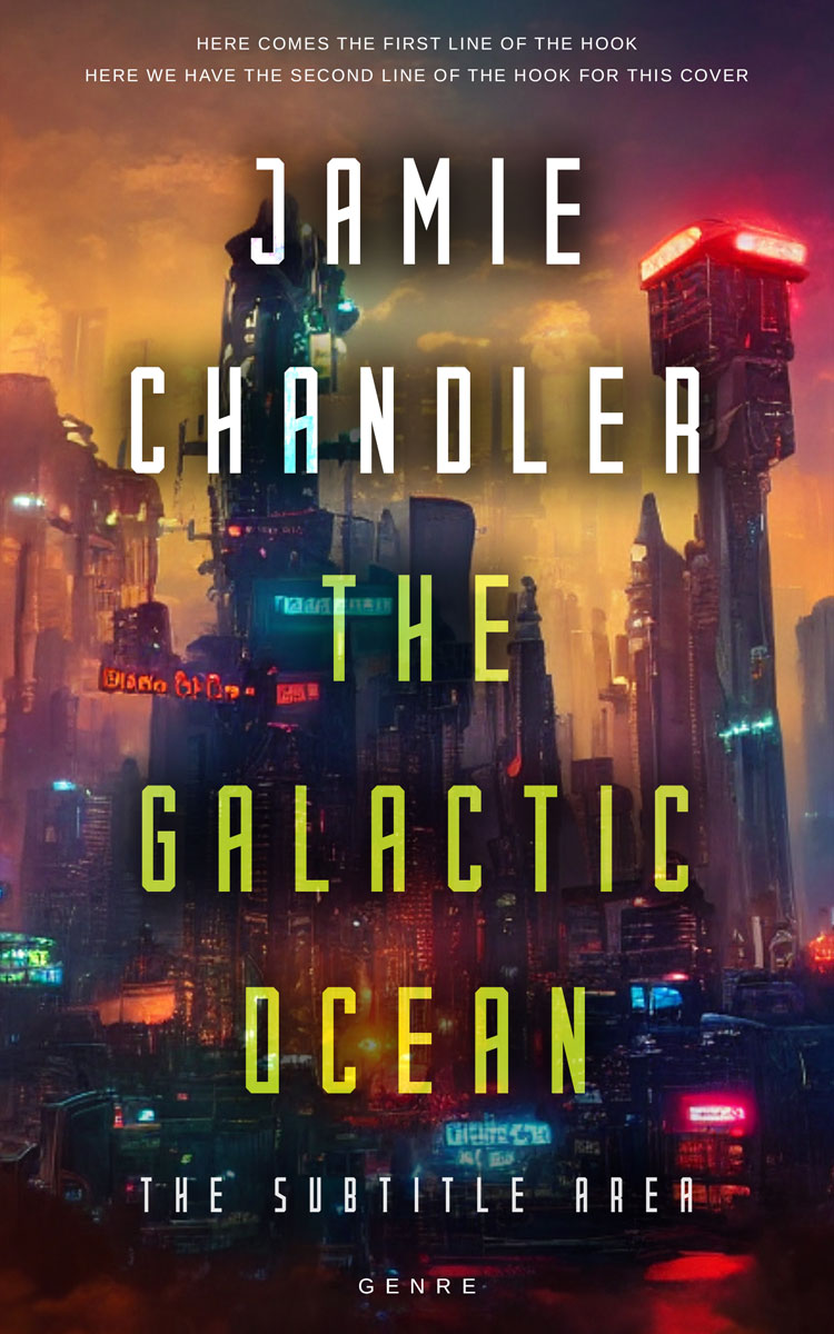 2D view of Premade Science Fiction Book Cover - Thunder