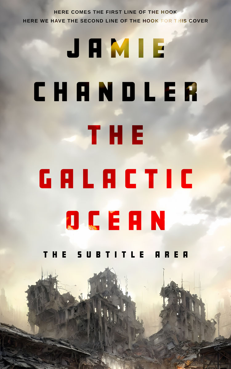 2D view of Premade Apocalyptica Book Cover - Swirl