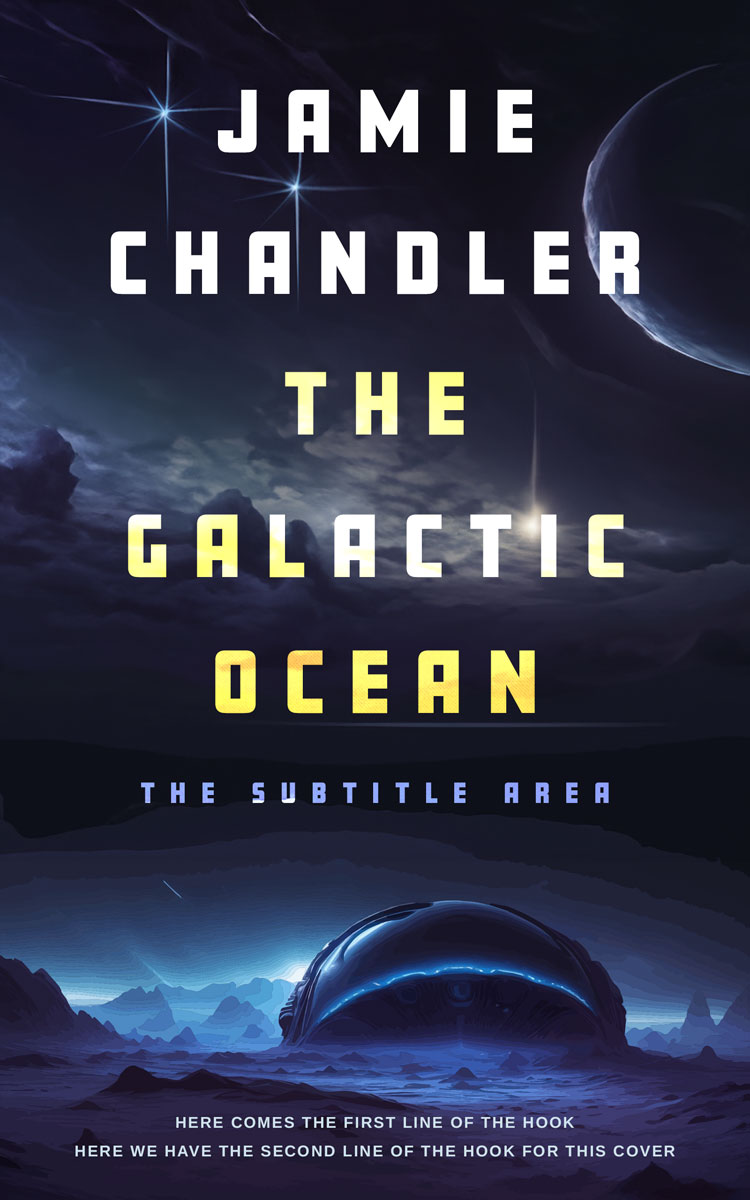 2D view of Premade Science Fiction Book Cover - Mirage