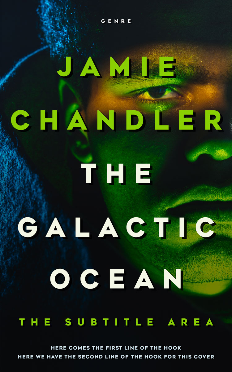 2D view of Premade Horror Book Cover - Racing Green