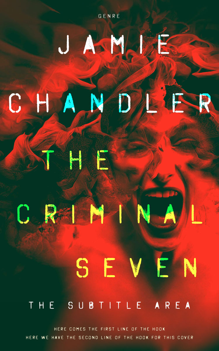 2D view of Premade Horror Book Cover - Punch