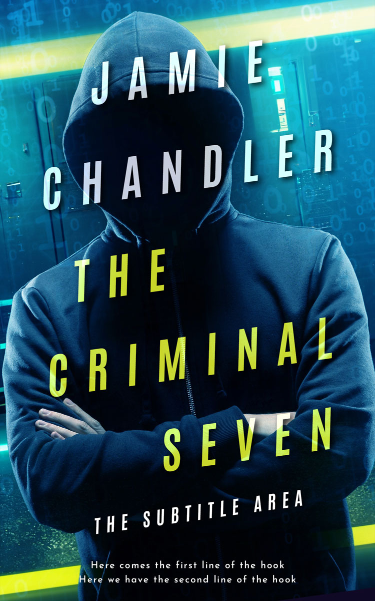 2D view of Premade Science Fiction Book Cover - Deco