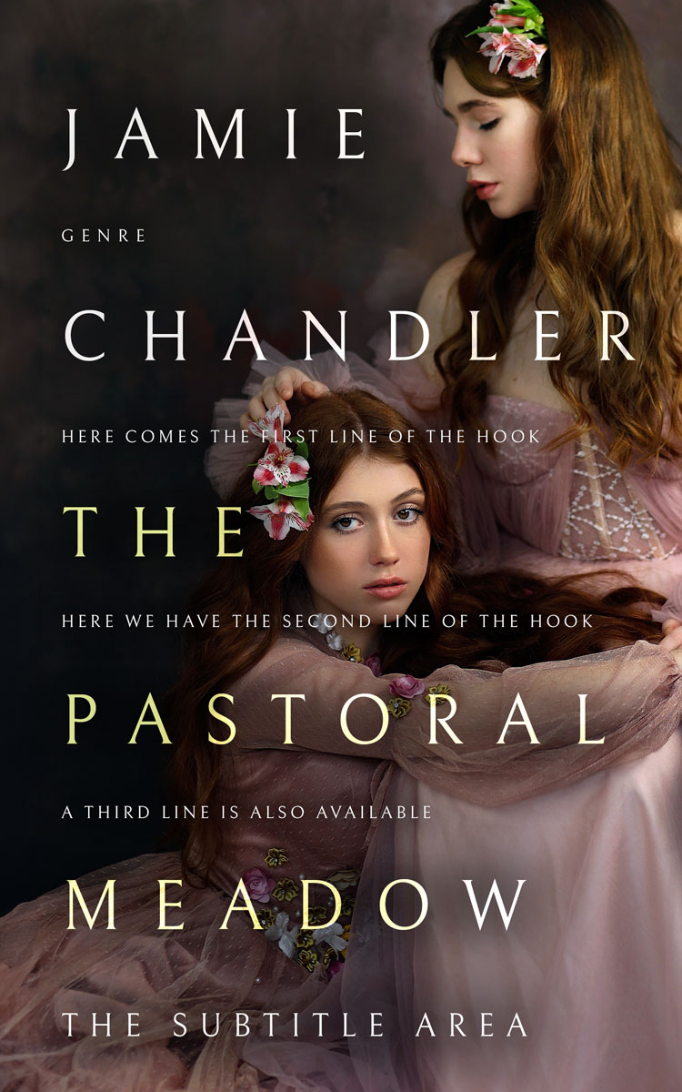 2D view of Premade Historical Book Cover - Cocoa Brown