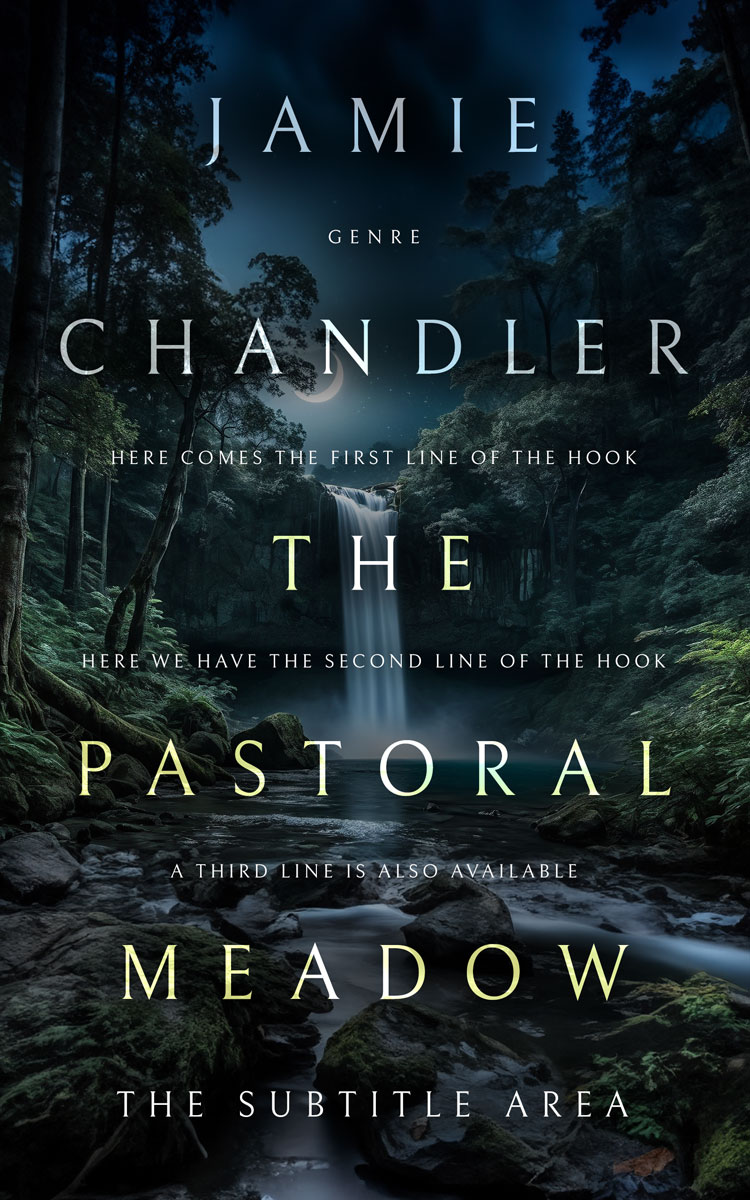 2D view of Premade Nature Book Cover - Bunker