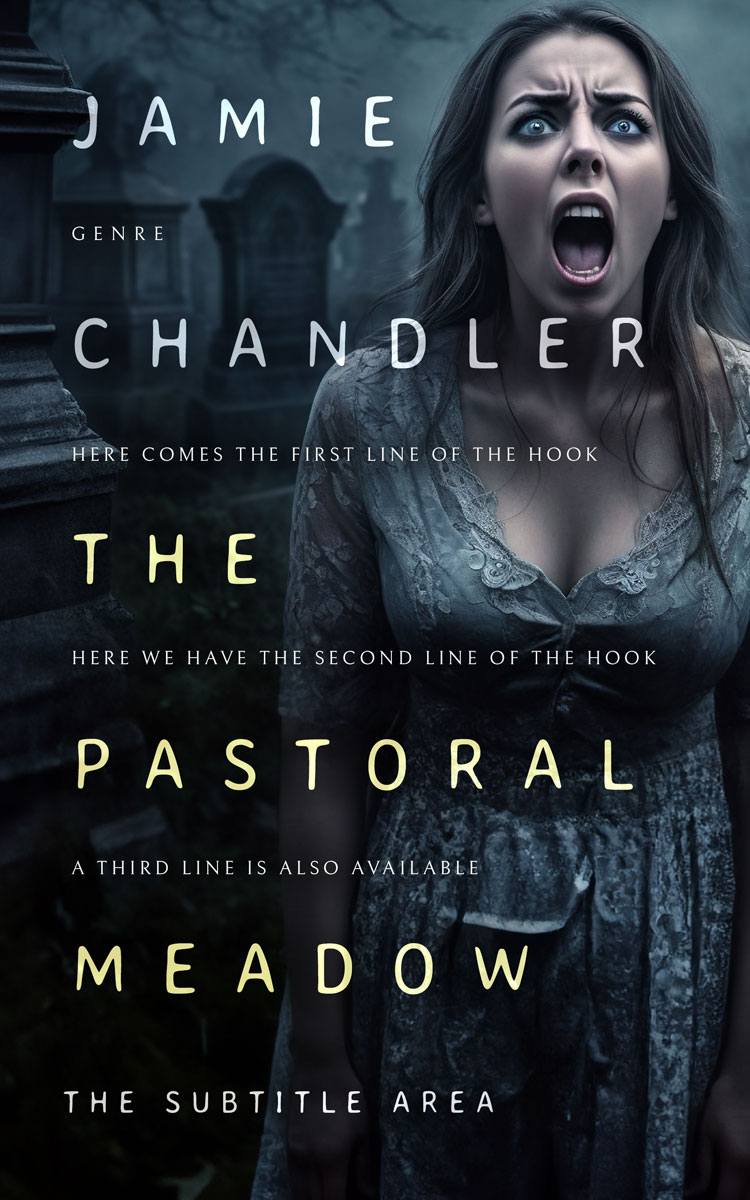 2D view of Premade Horror Book Cover - Mirage