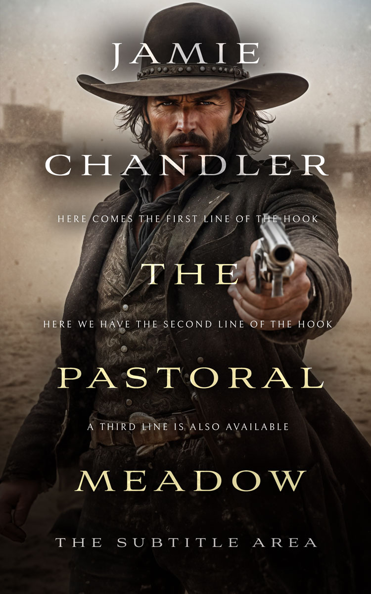 2D view of Premade Action & Adventure Book Cover - Nomad