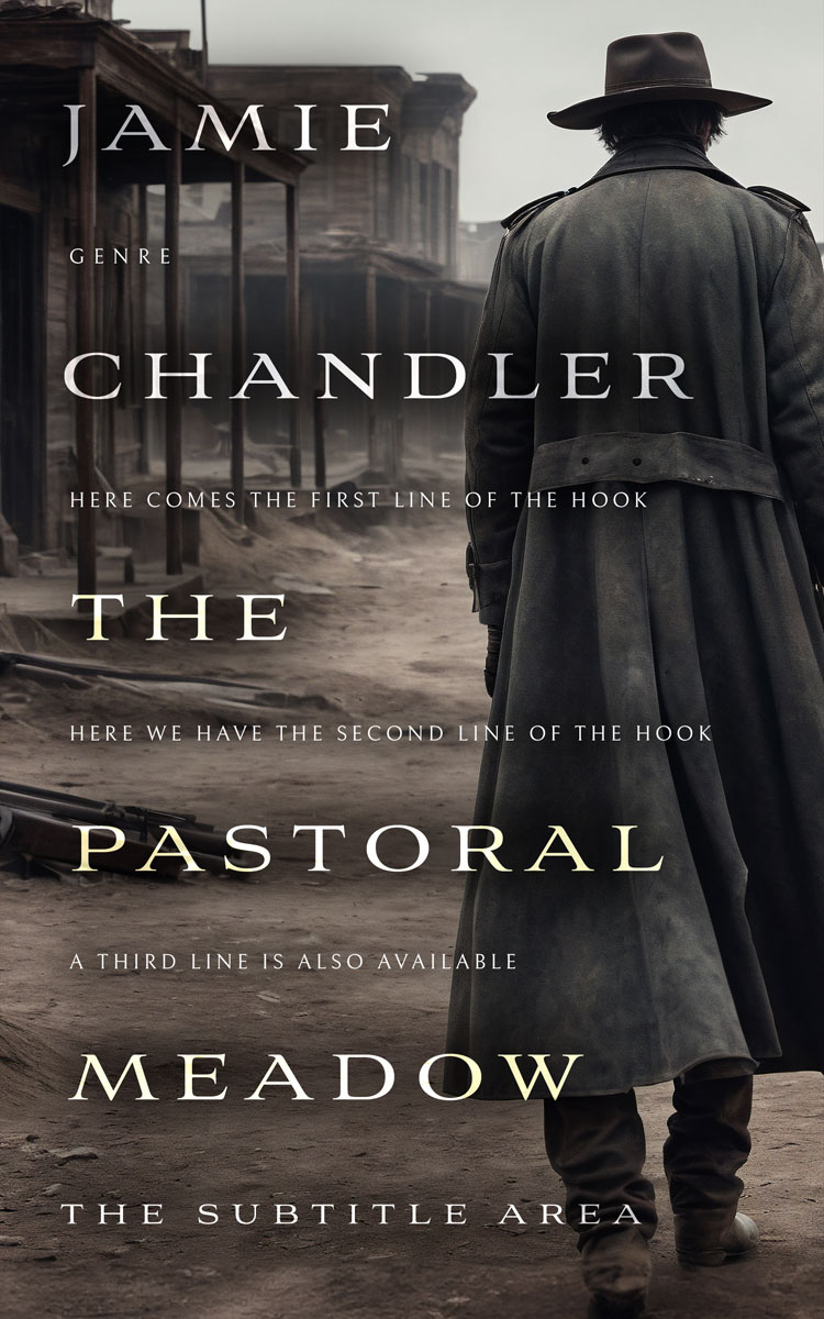 2D view of Premade Western Book Cover - Dune