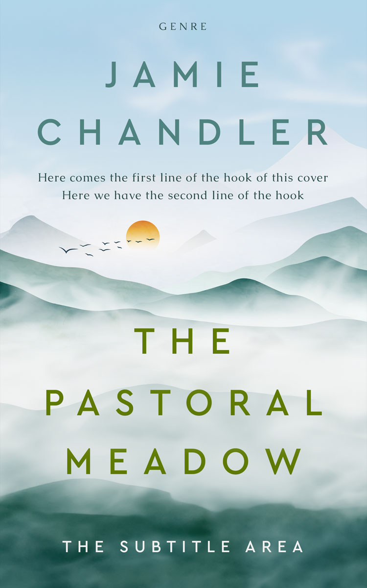 2D view of Premade Nature Book Cover - Geyser