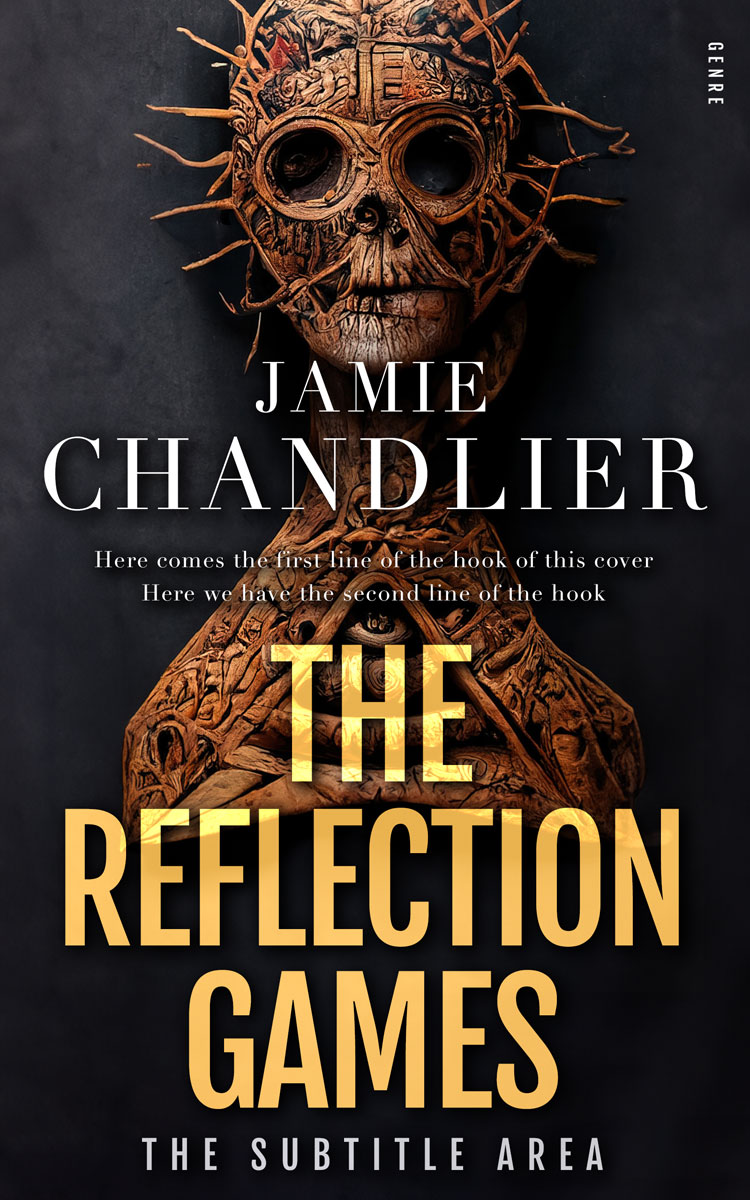 2D view of Premade Fantasy Book Cover - Cod Gray