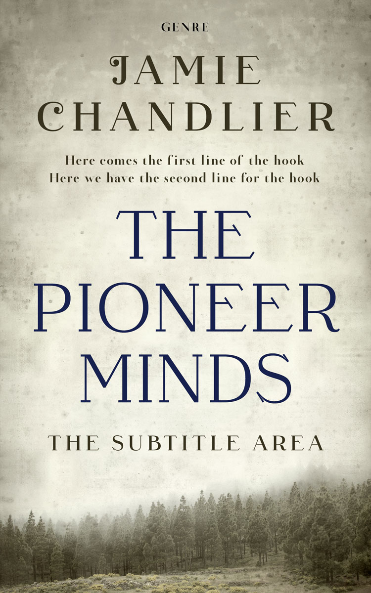 2D view of Premade Nature Book Cover - Moon Mist