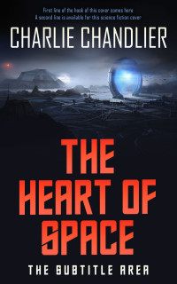 2D view of Premade Science Fiction Book Cover - Terracotta