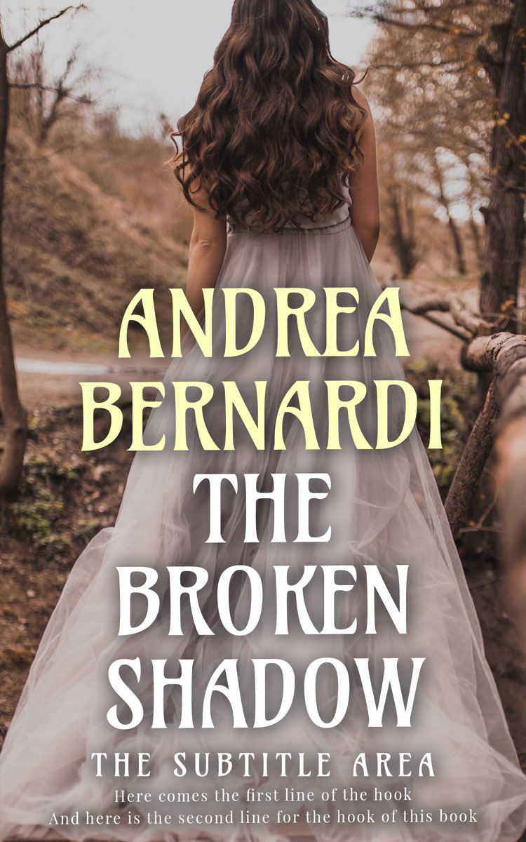 2D view of Premade Fantasy Book Cover - Americano