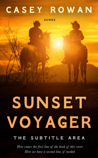 2D view of Premade Action & Adventure Book Cover - Fuel Yellow