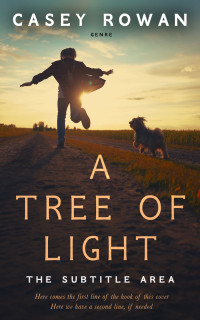 2D view of Premade Action & Adventure Book Cover - Calico