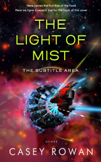 2D view of Premade Science Fiction Book Cover - Cocoa Brown