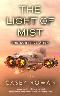 2D view of Premade Science Fiction Book Cover - Tan