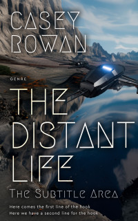 2D view of Premade Science Fiction Book Cover - Shark