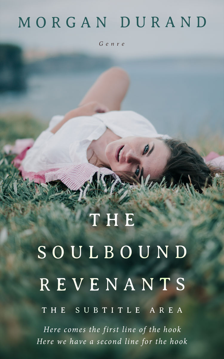 2D view of Premade Teen & Young Adult Book Cover - Mineral Green