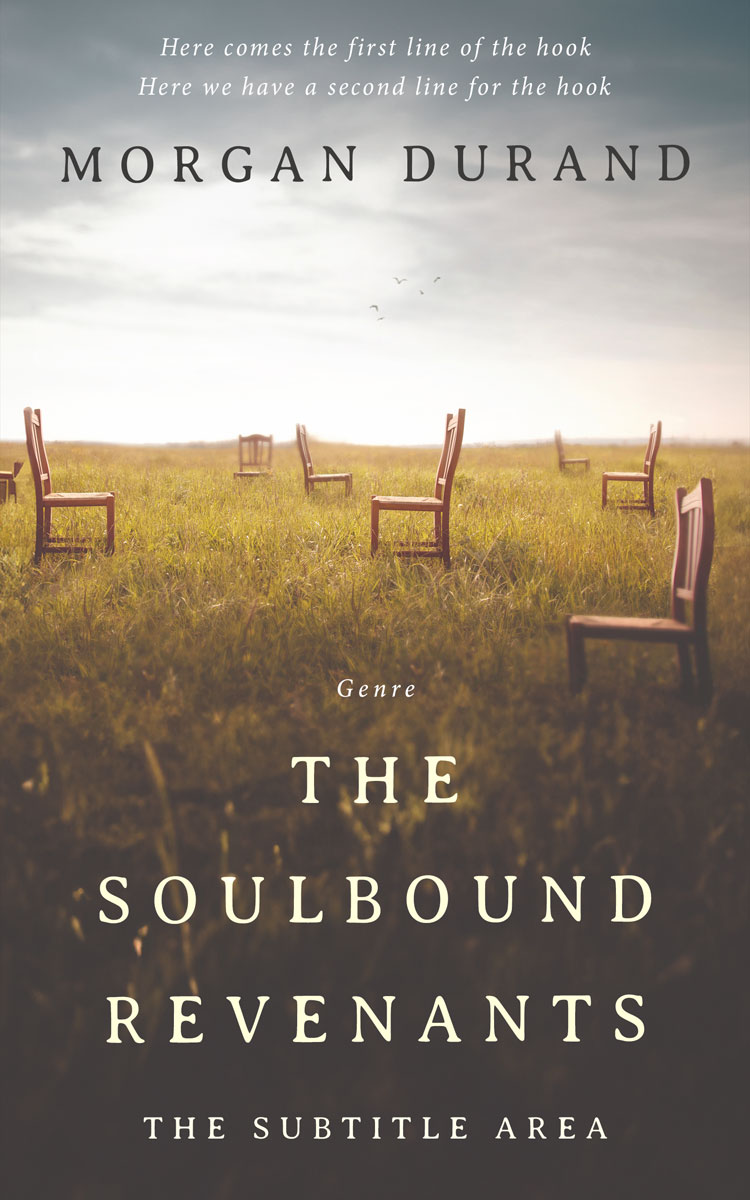 2D view of Premade Surreal Book Cover - Quill Gray