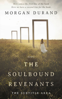 2D view of Premade Surreal Book Cover - Taupe