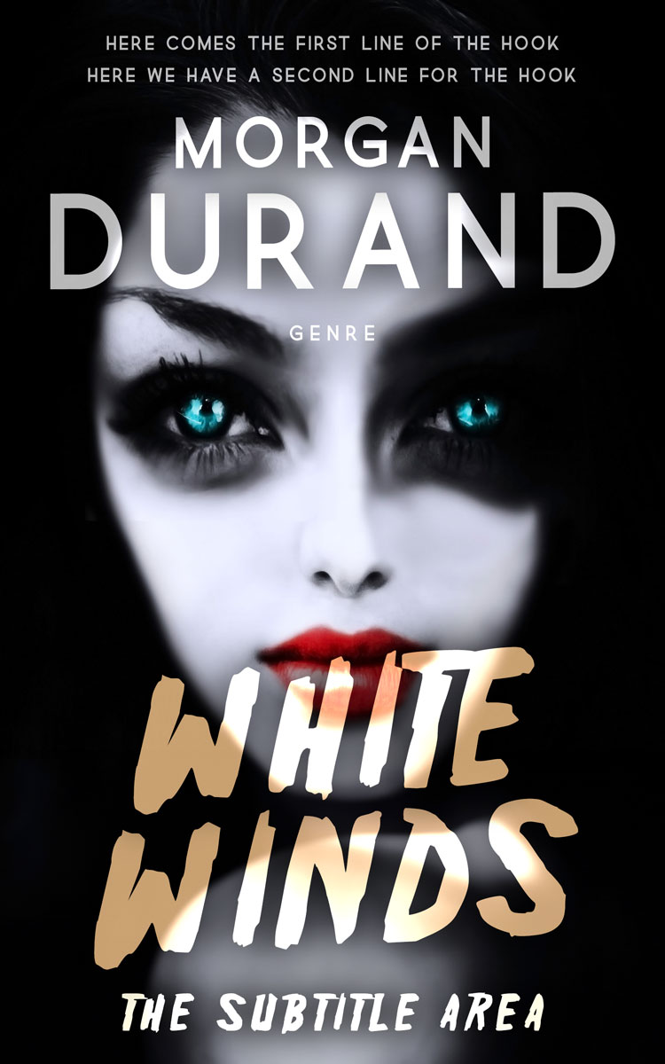 2D view of Premade Horror Book Cover - Silver Rust